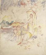 Pierre Renoir The Washerwomen oil painting reproduction